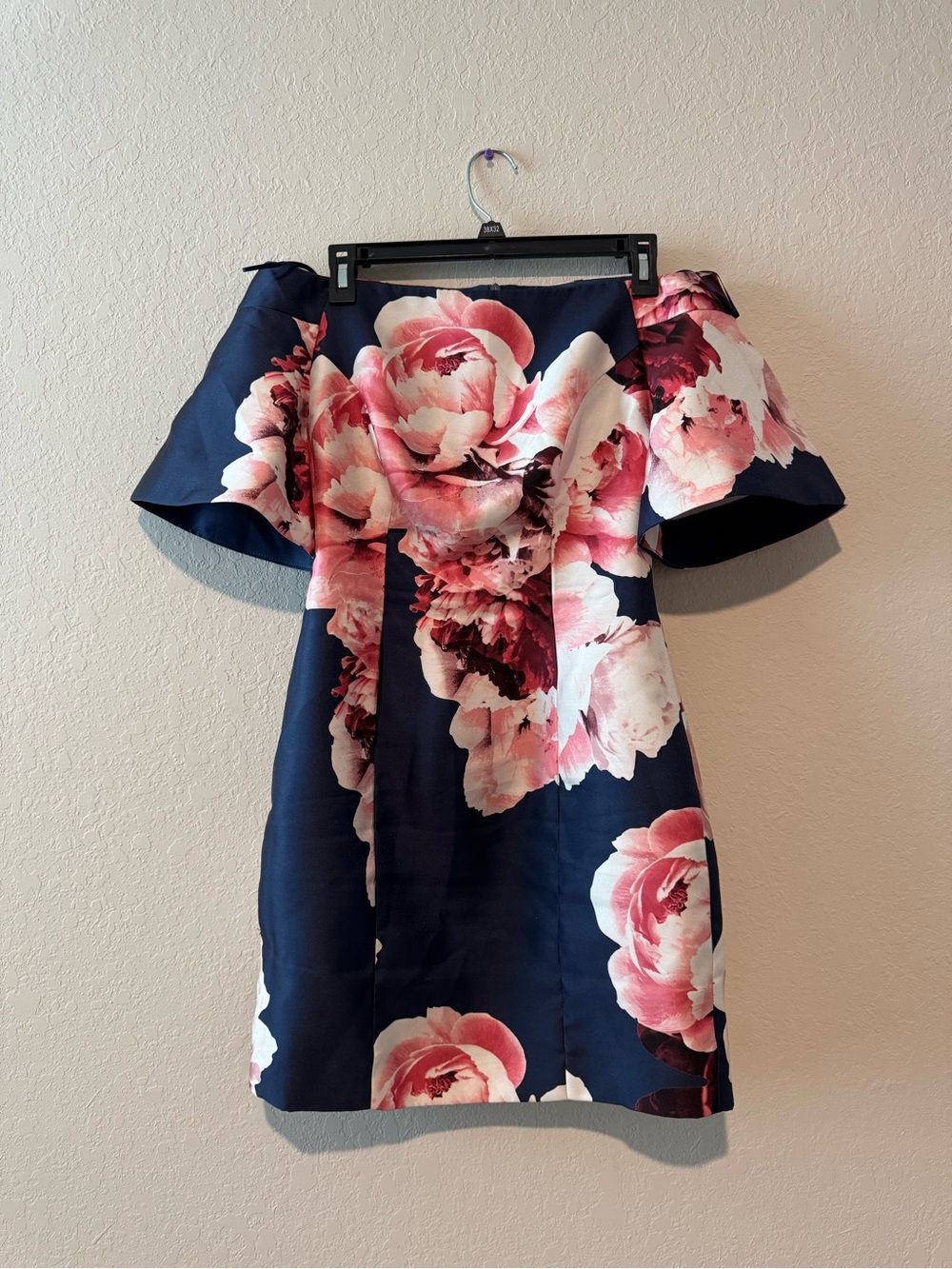 KEEPSAKE the Label Navy Dress with Pink Floral Print
